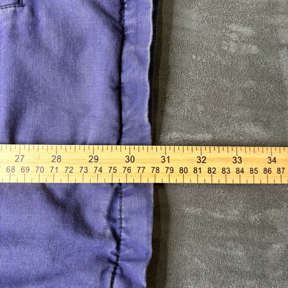 Carhartt Shirt Jacket Mens XL Blue Blanket Lined Button Snap Workwear Distressed - Picture 15 of 16
